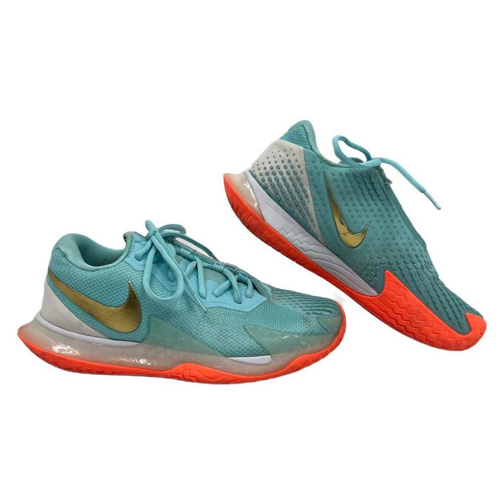 Nike Blue & Orange Gold Logo Sneakers | Athletic Comfort